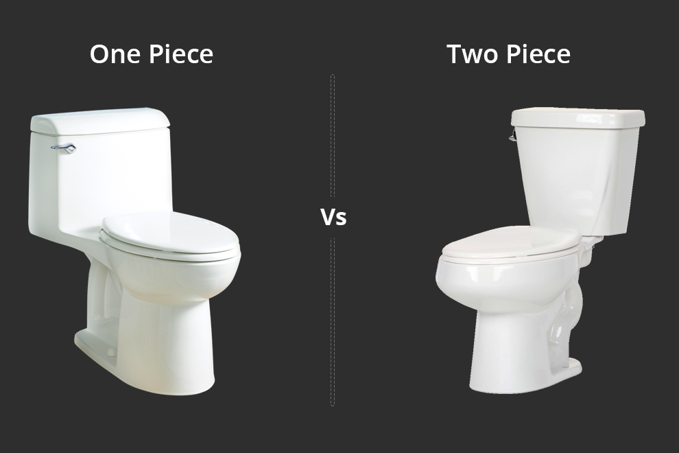 One Piece Vs. Two Piece Toilets Difference